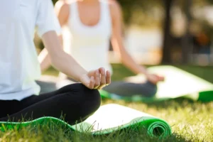 Morning yoga practice